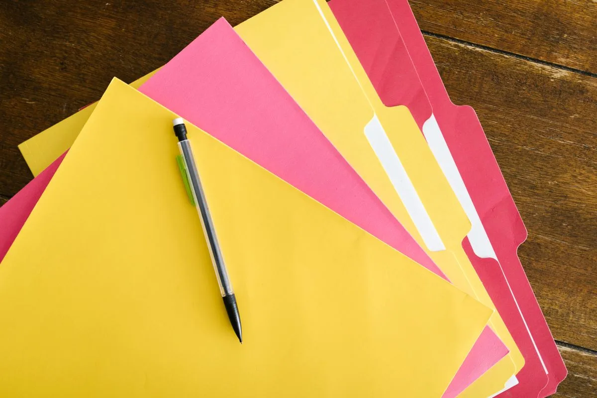 A folder of images, illustrating how to convert photos into a single PDF document
